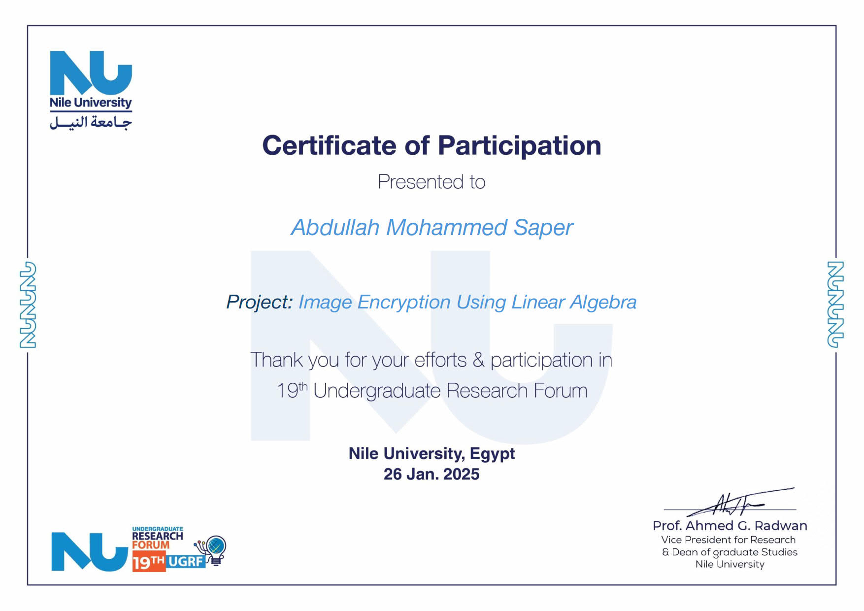 Freelance Certificate